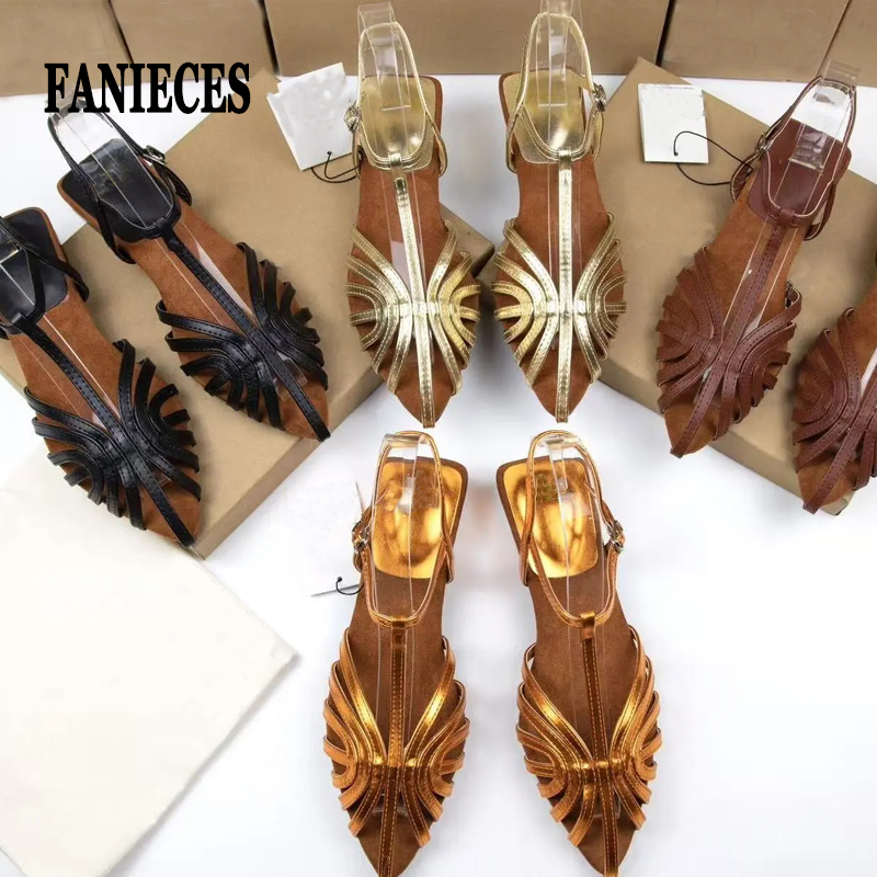 Crossfit Outfit - Sandalias de tiras cruzadas romanas con